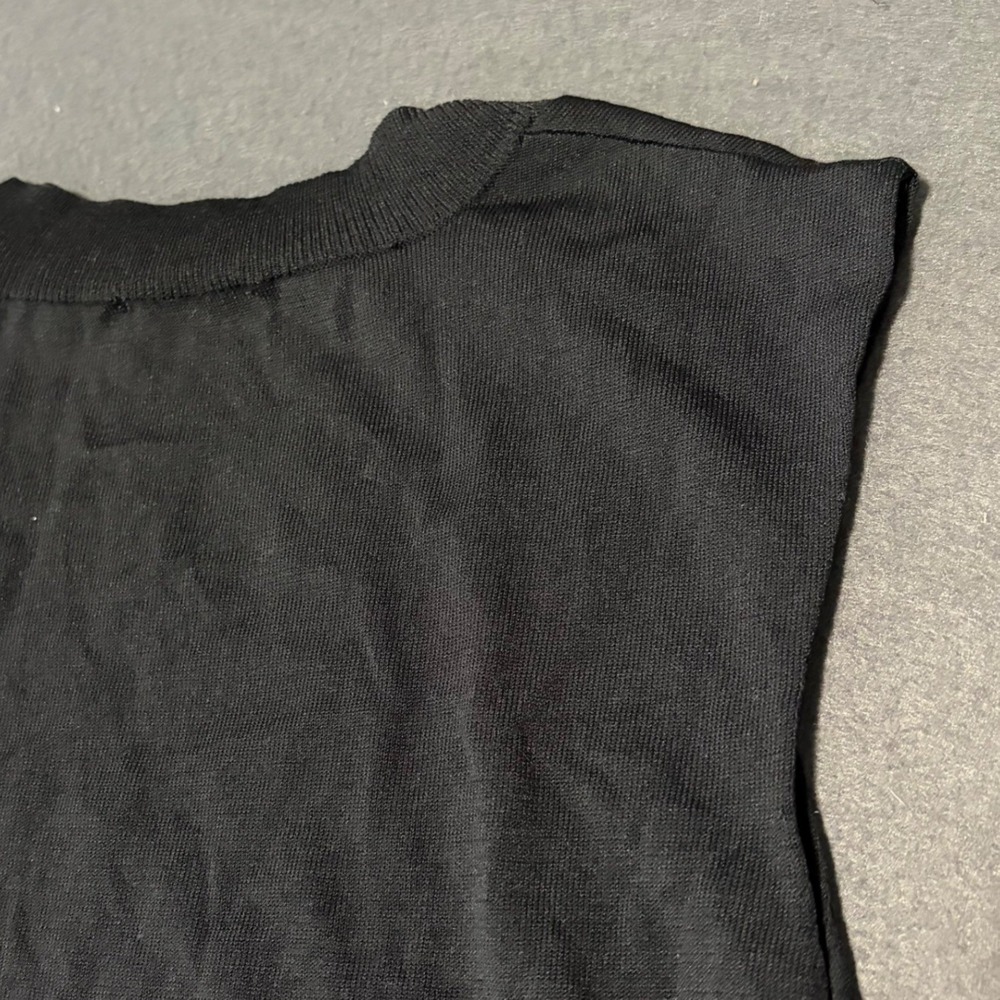 Y2K The Limited Sleeveless Shell Vest Women L Black Whimsigoth Core Fall Light - Picture 5 of 8